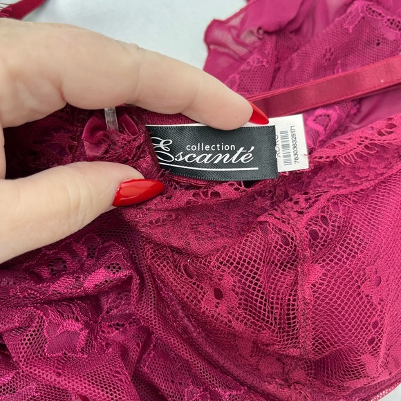 EYELASH LACE‎ APRON W/PANTY - Picture 6 of 9